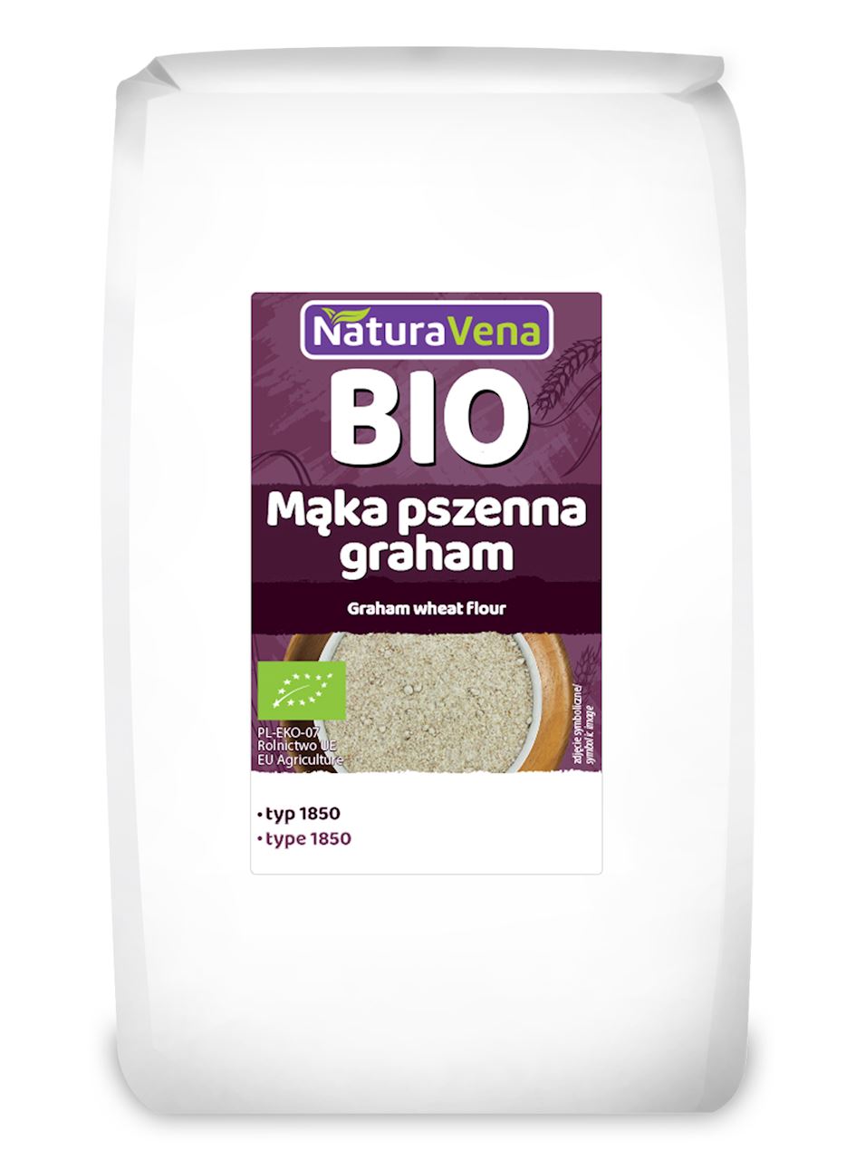 Mąka pszenna graham typ 1850 bio 1 kg