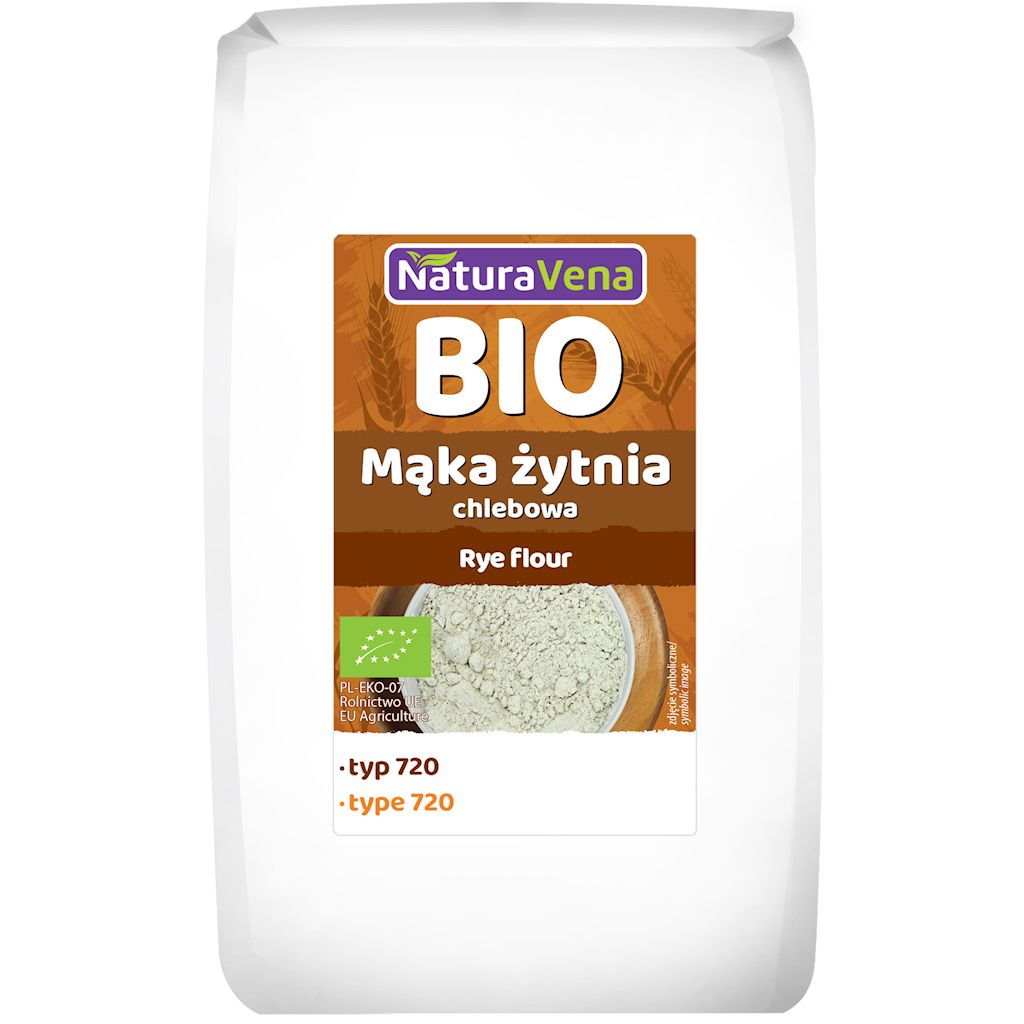 Mąka żytnia chlebowa typ 720 bio 1 kg