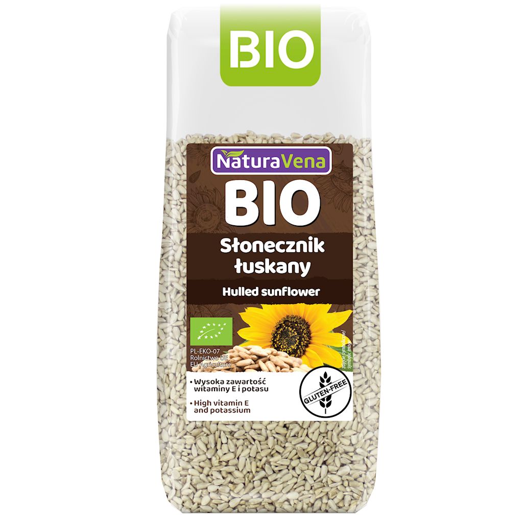 Słonecznik łuskany bezglutenowy bio 250 g
