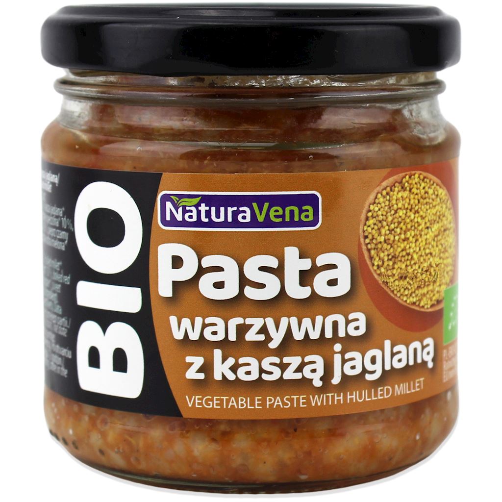 Pasta warzywna z kaszą jaglaną bio 185 g