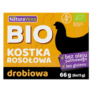 BULION - KOSTKI DROBIOWE BEZGLUTENOWE BIO (6 x 11 g) 66 g - NATURAVENA