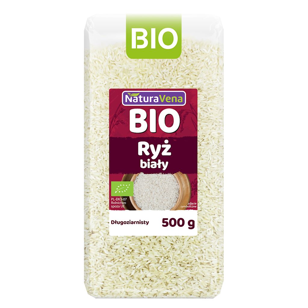 Ryż biały długoziarnisty bezglutenowy bio 500 g