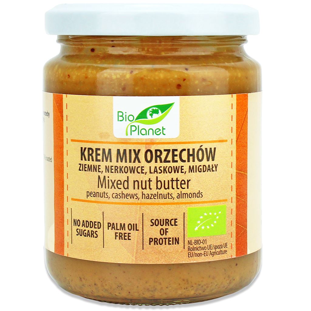 Krem orzechowy mix (4 orzechy) bio 250 g