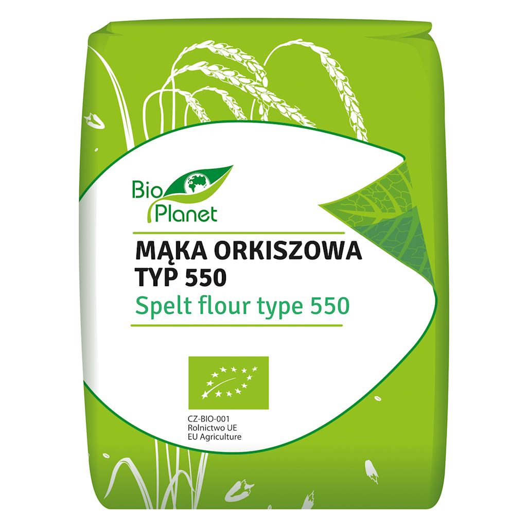Mąka orkiszowa jasna typ 550 bio 1 kg