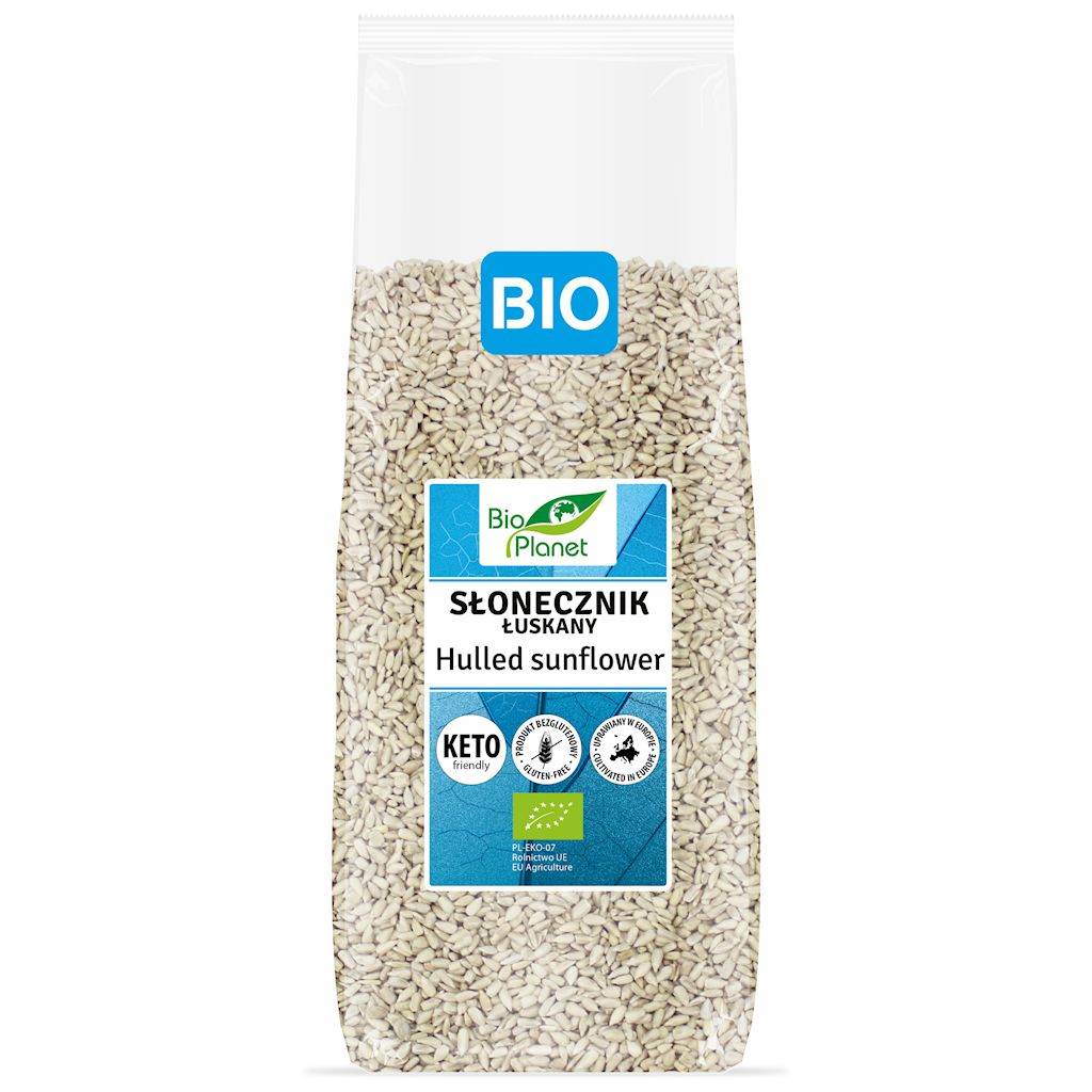 Słonecznik łuskany bezglutenowy bio 800 g