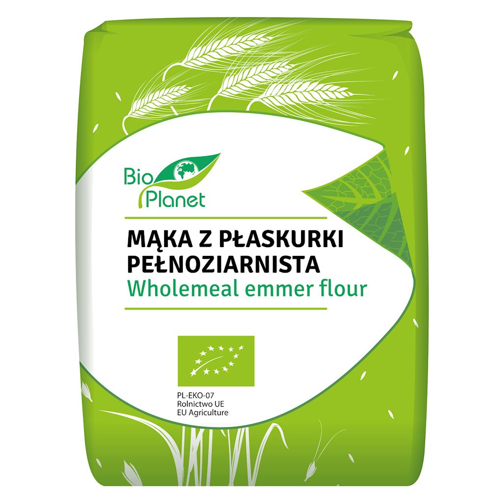 Mąka z płaskurki pełnoziarnista bio 1 kg