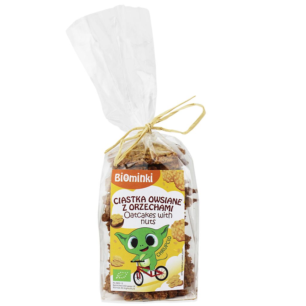 Ciastka owsiane z orzechami włoskimi bio 170 g