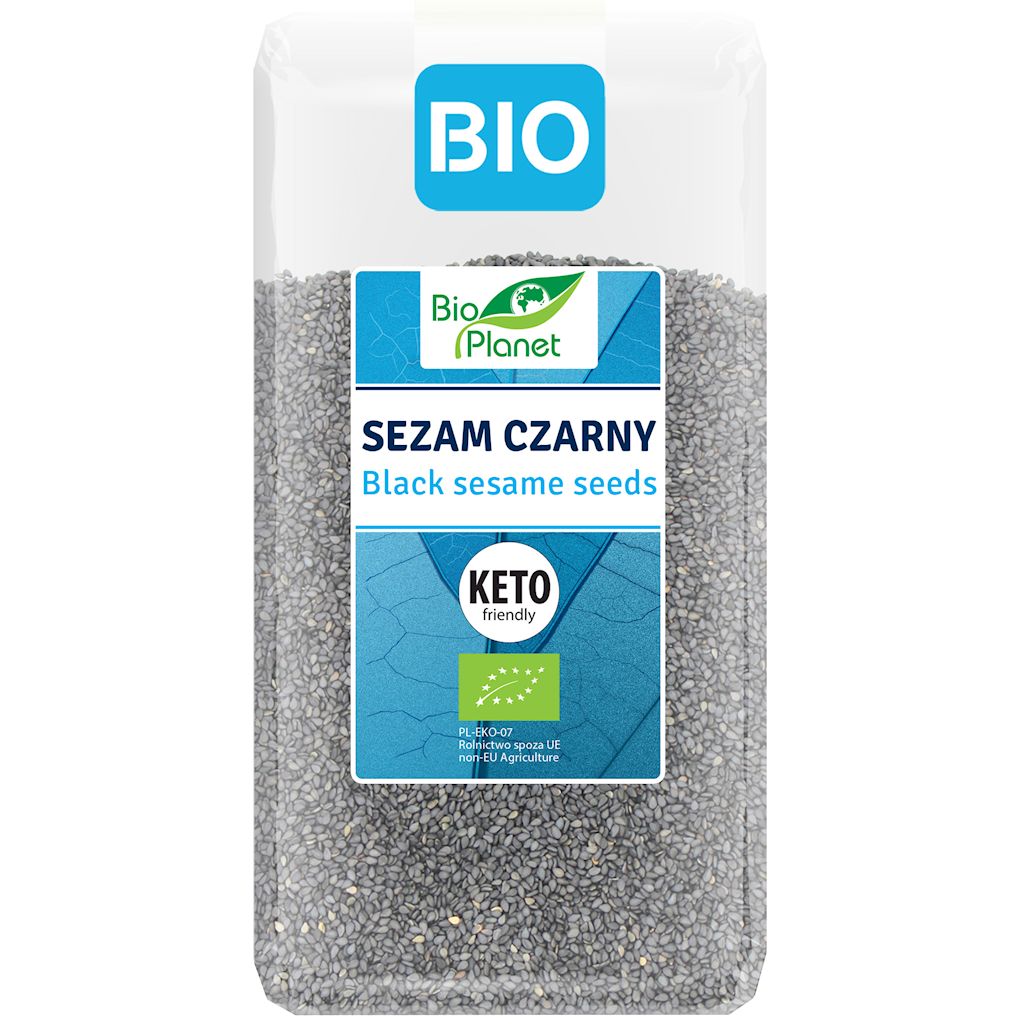 Sezam czarny niełuskany bio 400 g
