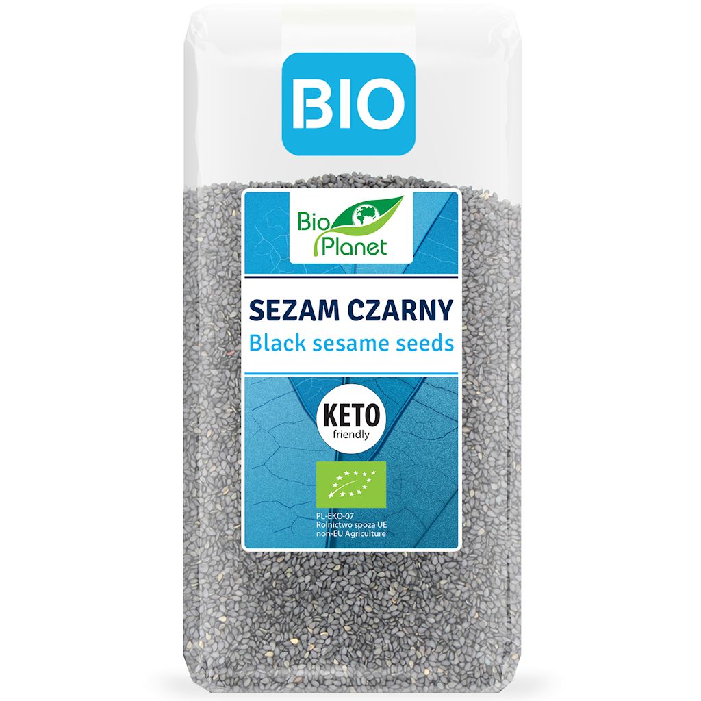 Sezam czarny niełuskany bio 200 g