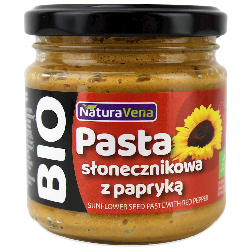 Pasta słonecznikowa z papryką bio 185 g
