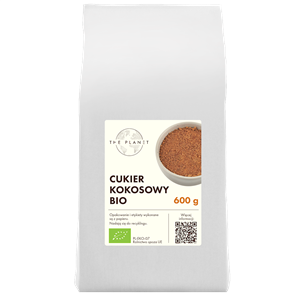 CUKIER KOKOSOWY BIO 600 g - THE PLANET