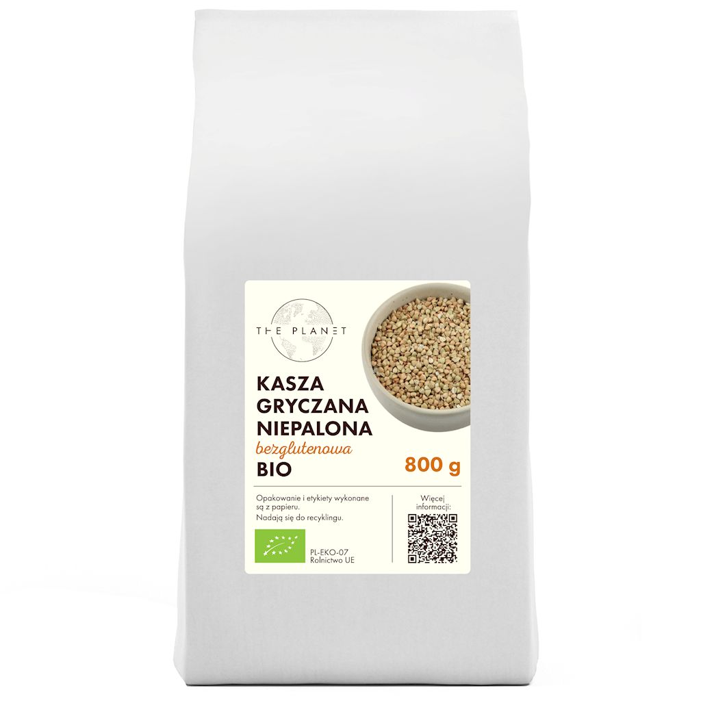 Kasza gryczana niepalona bezglutenowa bio 800 g