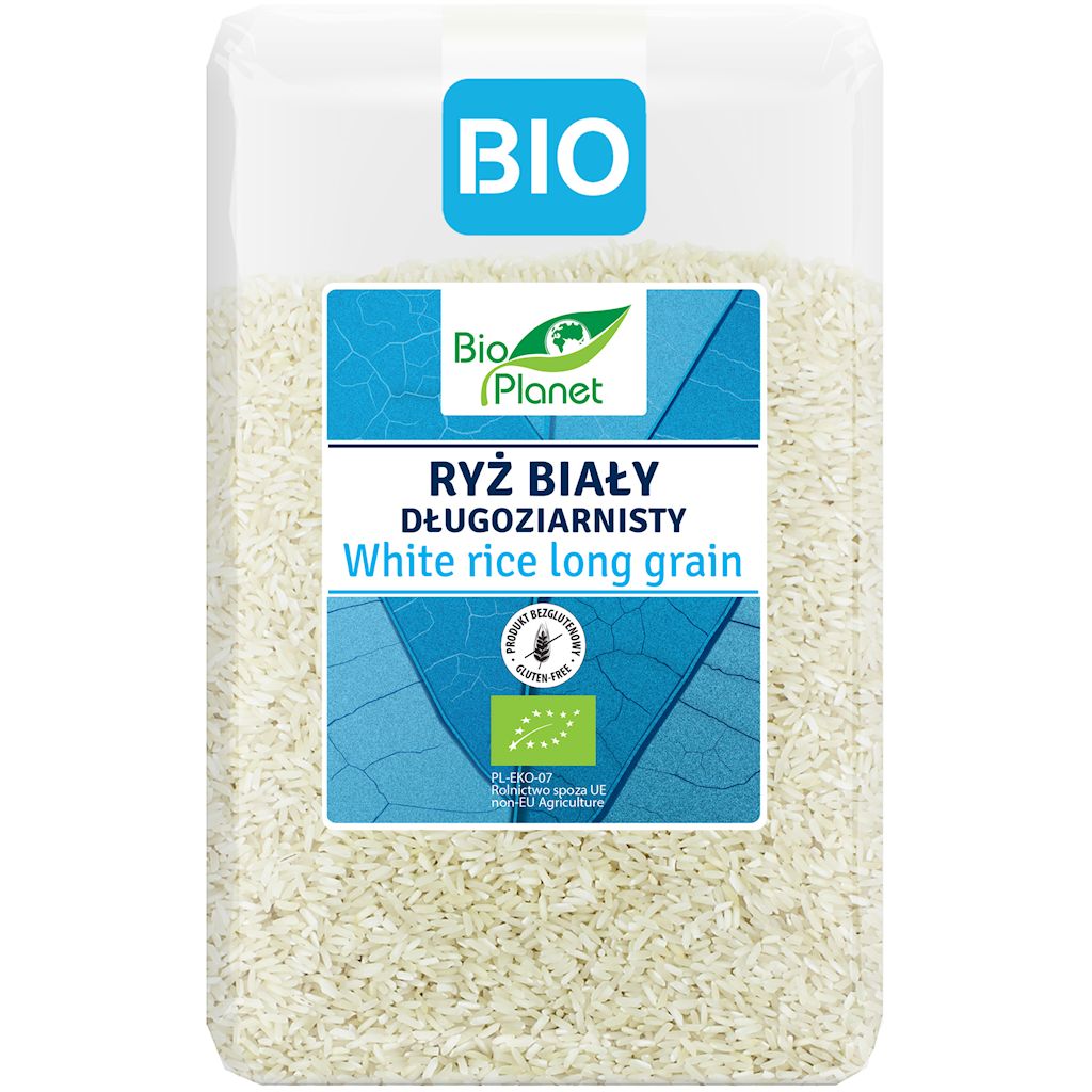 Ryż biały długoziarnisty bezglutenowy bio 2 kg