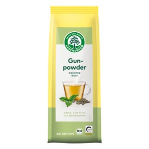 przecena HERBATA ZIELONA GUNPOWDER LIŚCIASTA BIO 100 g - LEBENSBAUM