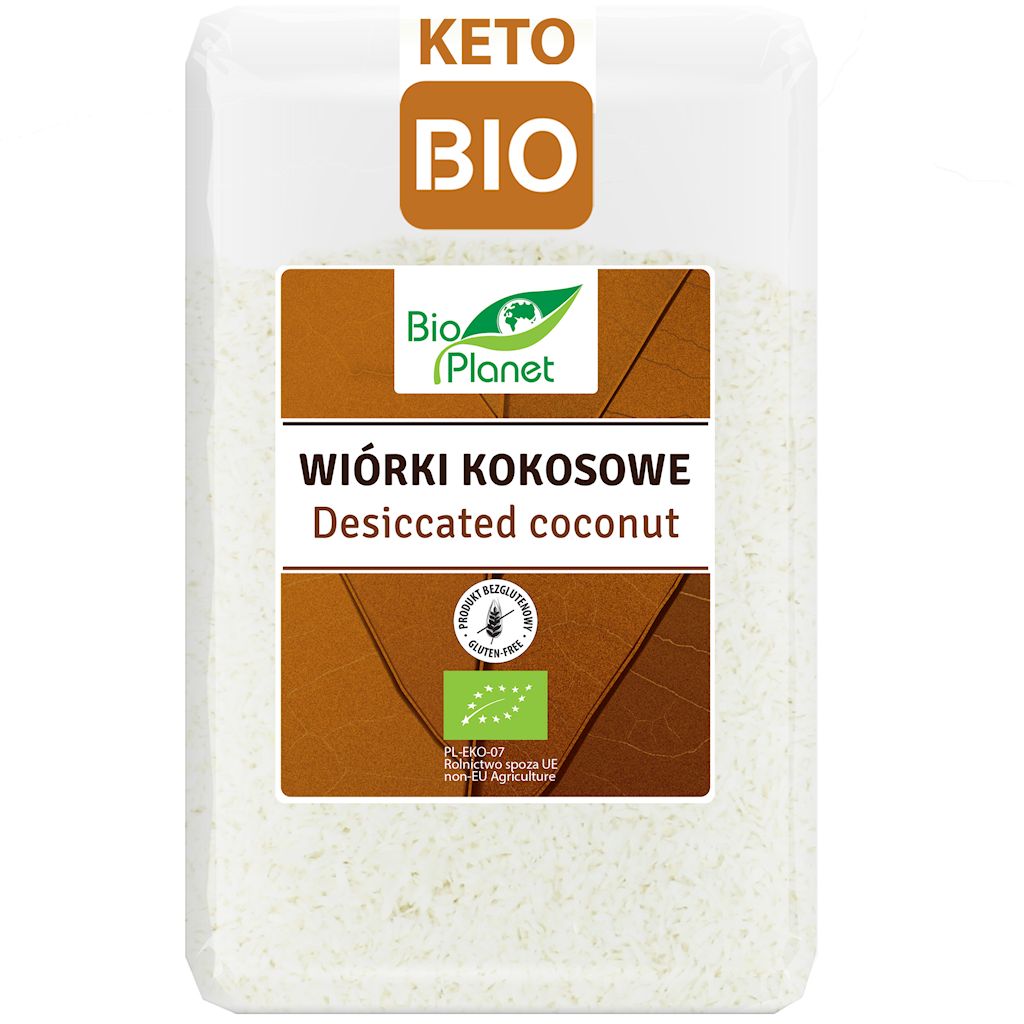 Wiórki kokosowe bezglutenowe bio 1 kg