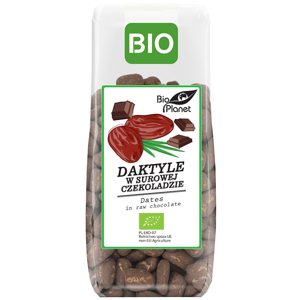 Daktyle w surowej czekoladzie bio 100 g