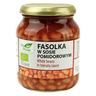 FASOLKA W SOSIE POMIDOROWYM BIO 360 g - BIO PLANET
