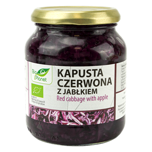 KAPUSTA CZERWONA Z JABŁKIEM BIO 340 g - BIO PLANET