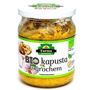 KAPUSTA Z GROCHEM BEZGLUTENOWA BIO 420 g - FARMA ŚWIĘTOKRZYSKA  (PRODUKT SEZONOWY)