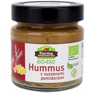 HUMMUS Z SUSZONYMI POMIDORAMI BEZGLUTENOWY BIO 160 g  - FARMA ŚWIĘTOKRZYSKA