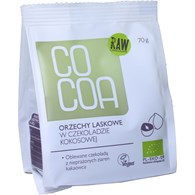 ORZECHY LASKOWE W CZEKOLADZIE KOKOSOWEJ BIO 70 g - COCOA