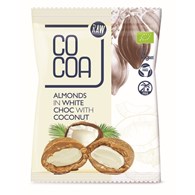 MIGDAŁY W BIAŁEJ POLEWIE KOKOSOWEJ BIO 70 g - COCOA