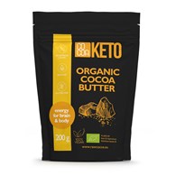 TŁUSZCZ KAKAOWY BEZGLUTENOWY KETO BIO 200 g - COCOA