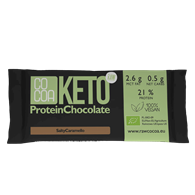 CZEKOLADA PROTEINOWA O SMAKU SŁONY KARMEL KETO BIO 40 g - COCOA