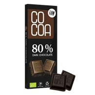 CZEKOLADA CIEMNA 80 % BIO 40 g - COCOA