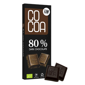 CZEKOLADA CIEMNA 80 % BIO 40 g - COCOA