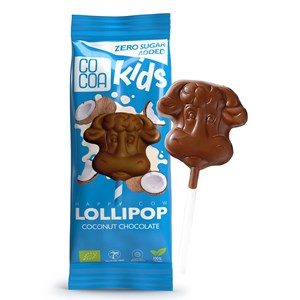 PROMOCJA LIZAK Z CZEKOLADY KOKOSOWEJ BEZ DODATKU CUKRÓW BIO 15 g (7 szt. + 3 szt. GRATIS) - COCOA