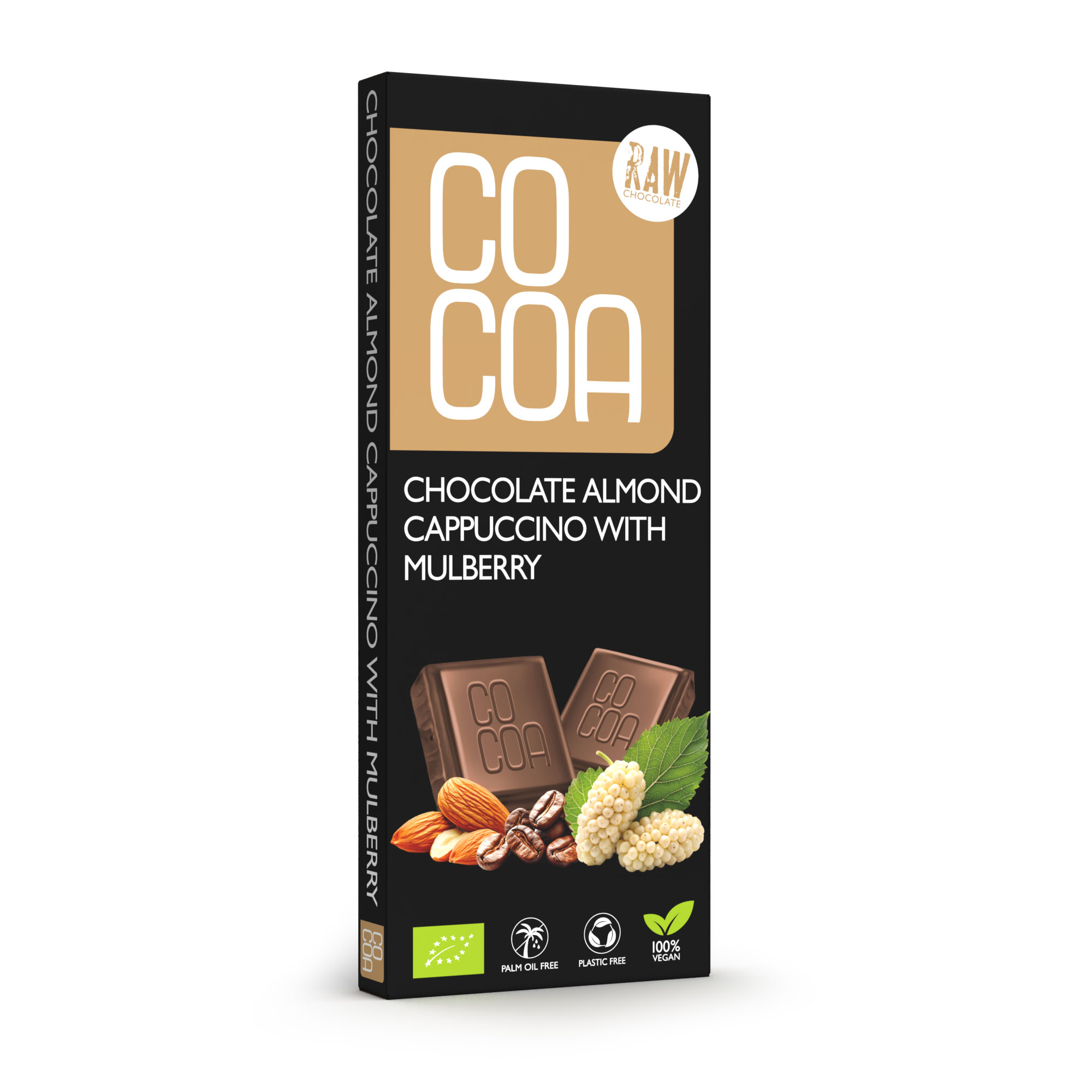 Czekolada cappuccino migdałowe z morwą bio 40 g