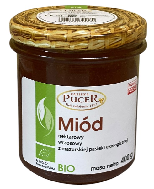 Miód wrzosowy bio 400 g