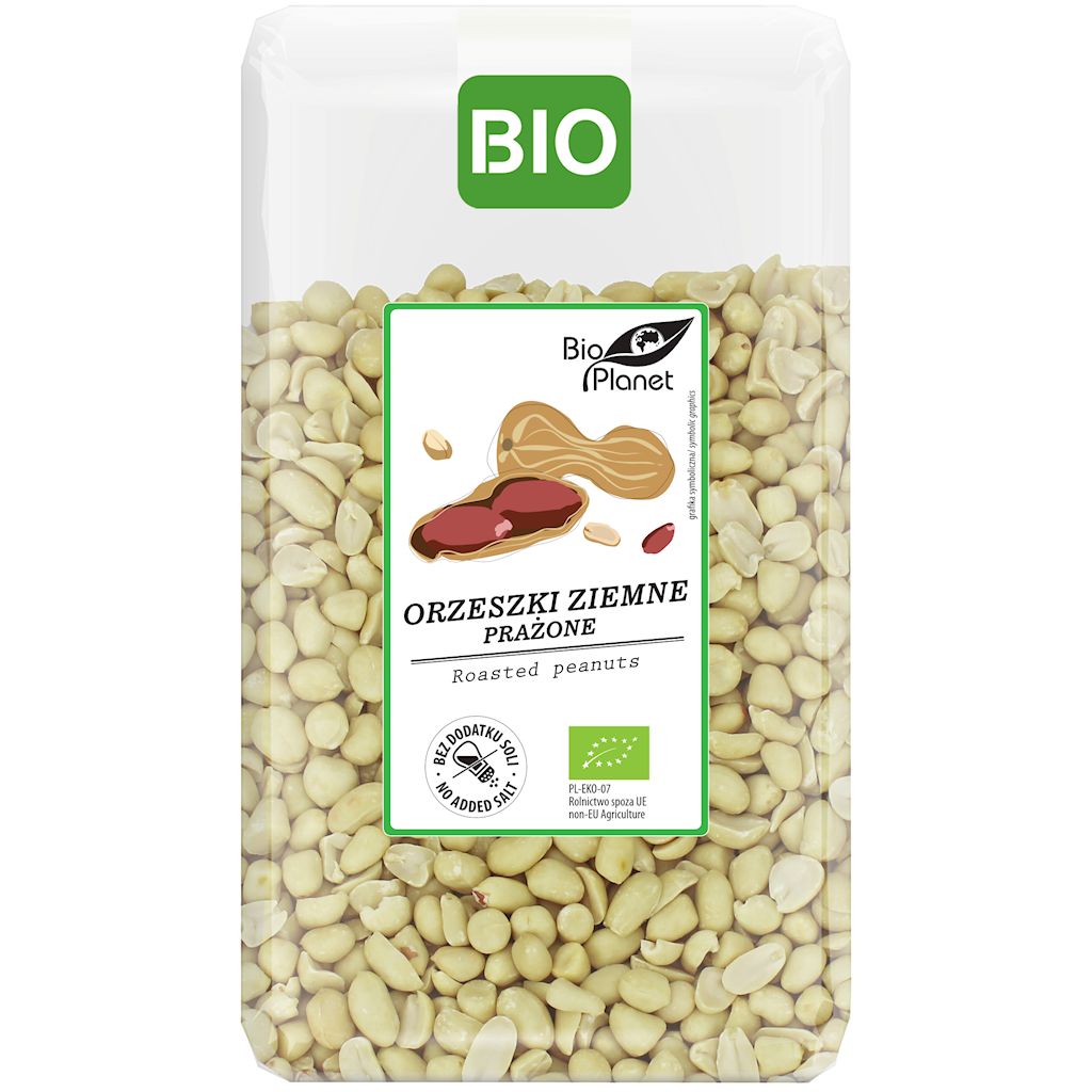 Orzeszki ziemne prażone bez soli bio 1 kg
