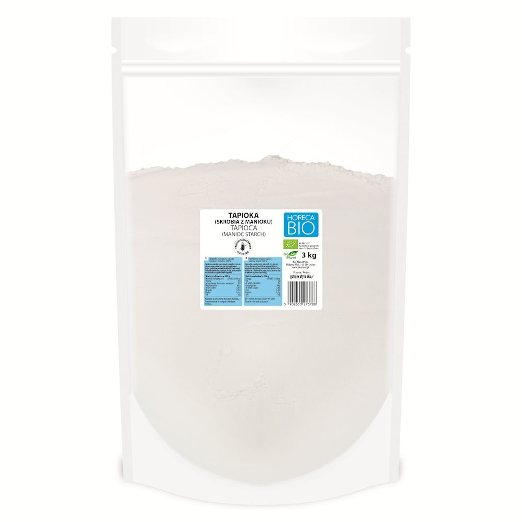 Tapioka (skrobia z manioku) bezglutenowa bio 3 kg
