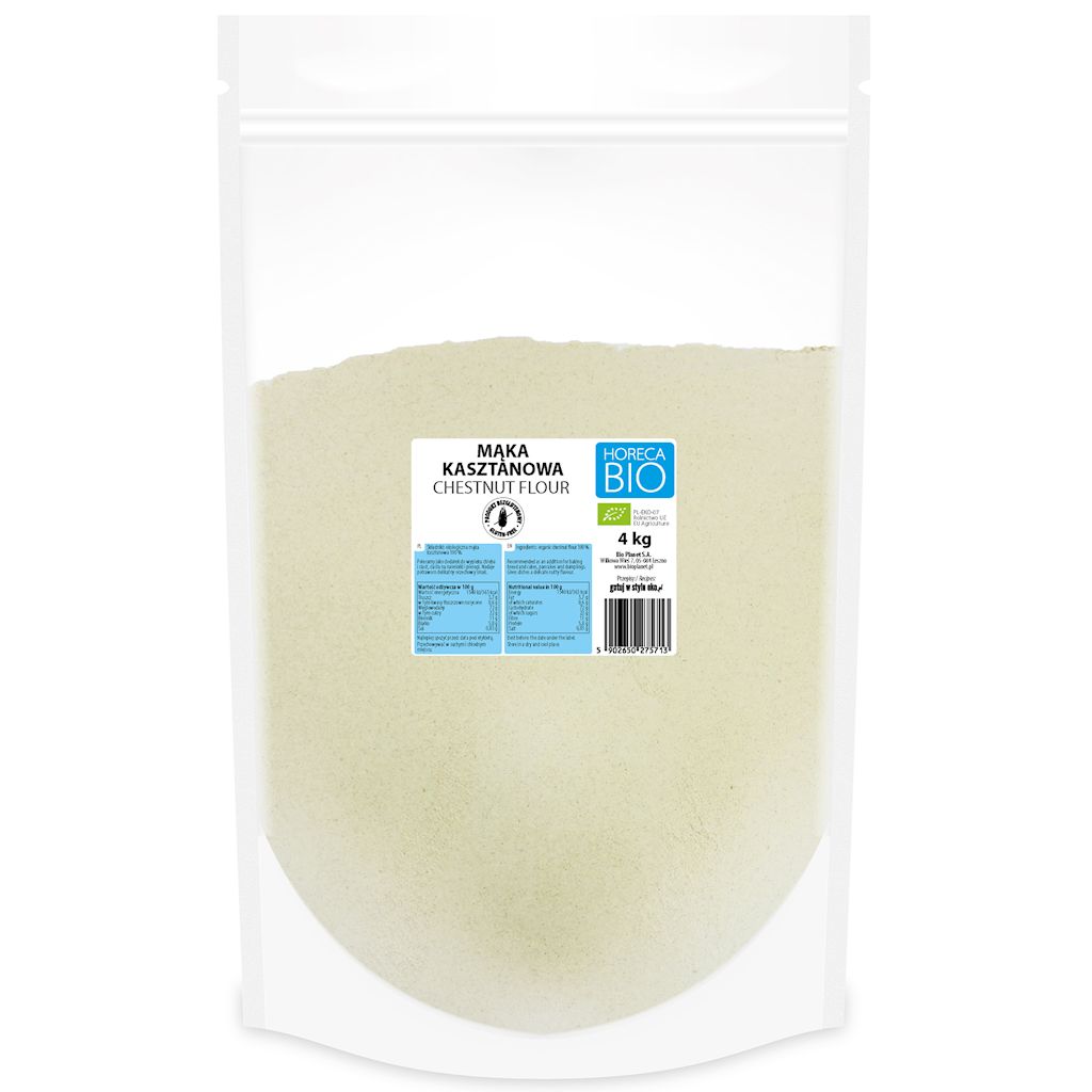 Mąka kasztanowa bezglutenowa bio 4 kg