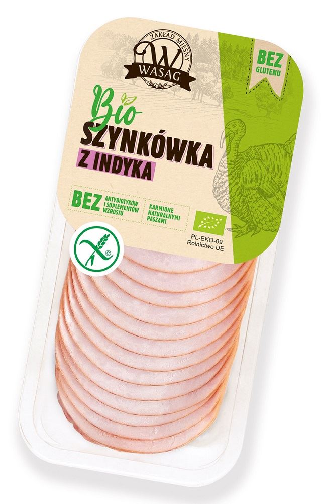 Szynkówka z indyka plastry bezglutenowa bio 130 g