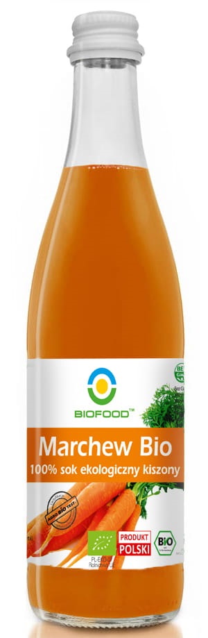Sok z marchwi kiszonej nfc bezglutenowy bio 500 ml