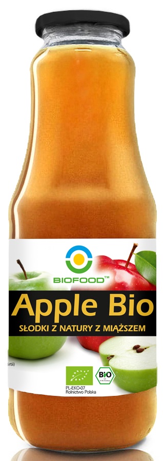 Sok jabłkowy nfc bezglutenowy bio 1 l