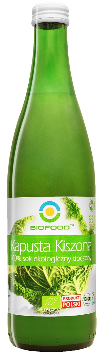 Sok z kapusty kiszonej nfc bezglutenowy bio 500 ml