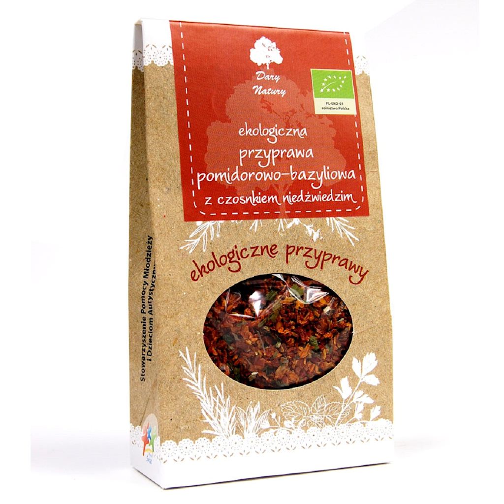 Przyprawa pomidorowo - bazyliowa z czosnkiem niedźwiedzim bio 40 g