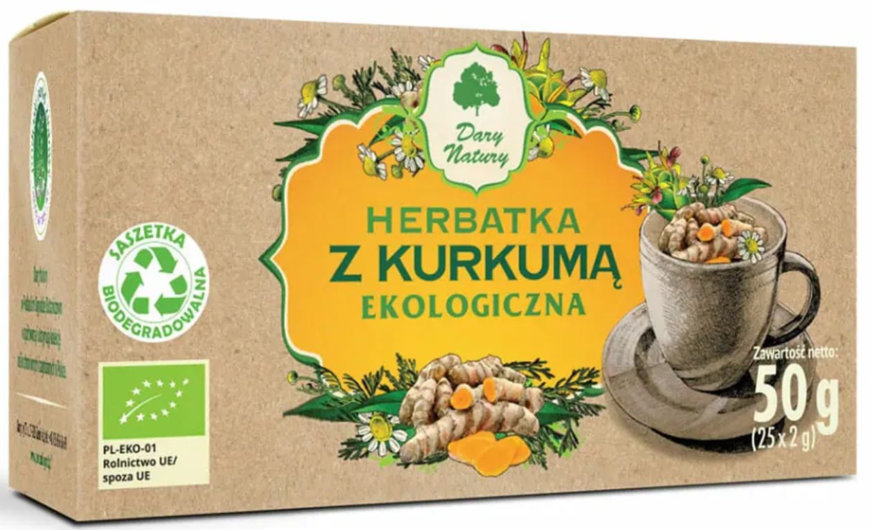 Herbatka z kurkumą bio (25 x 2 g) 50 g