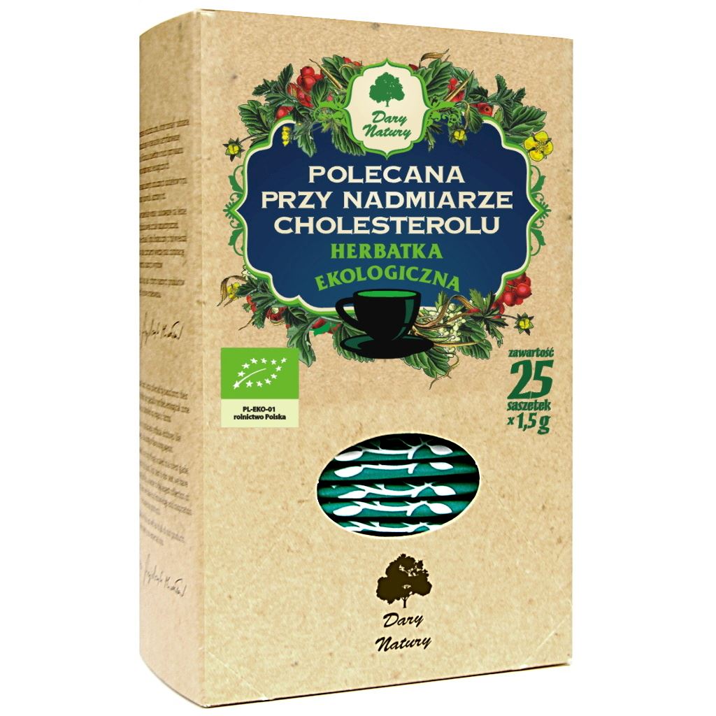 Herbatka polecana przy nadmiarze cholesterolu bio (25 x 1,5 g) 37,5 g