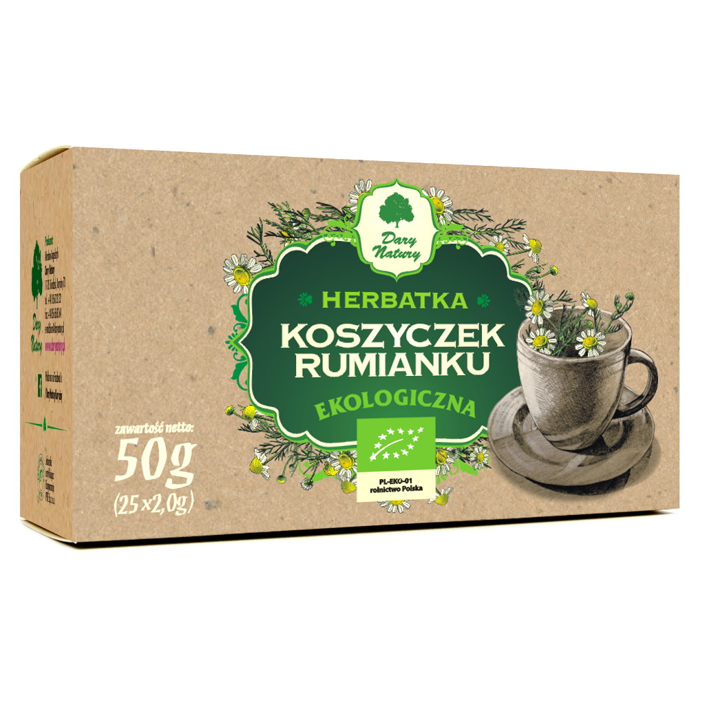 Herbatka koszyczek rumianku bio (25 x 2 g) 50 g