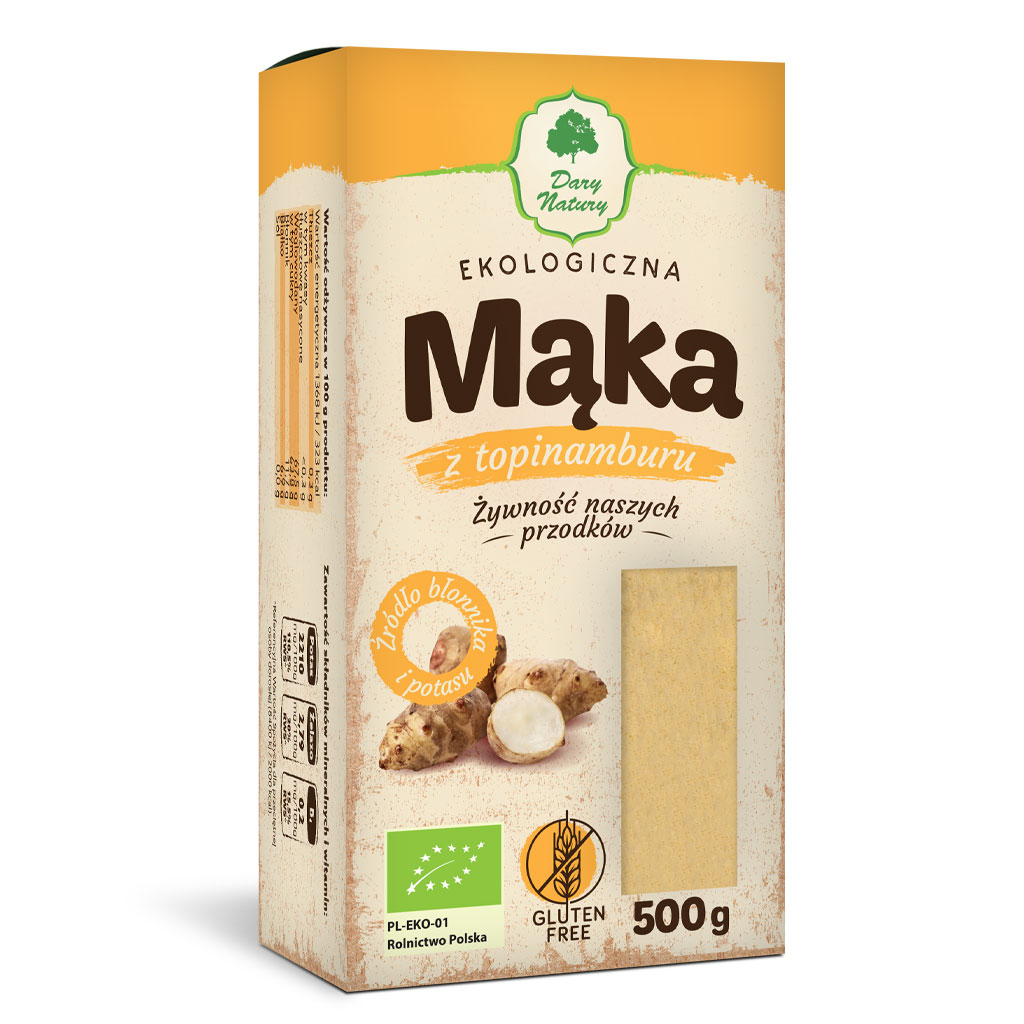 Mąka z topinamburu bezglutenowa bio 500 g