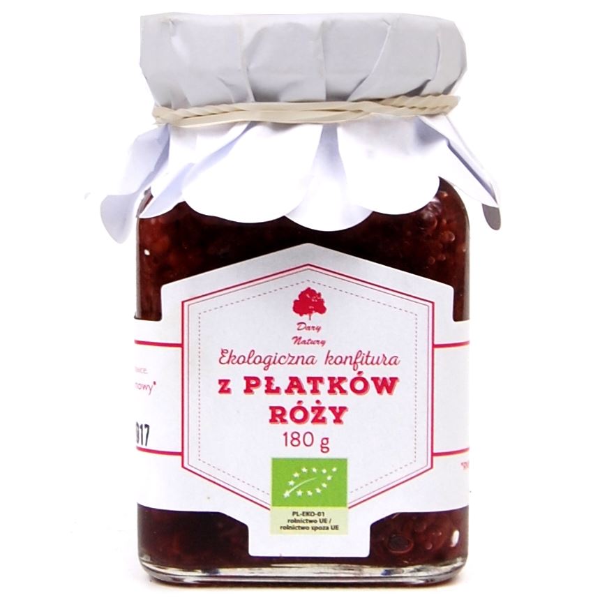 Konfitura z płatków róży bio 180 g