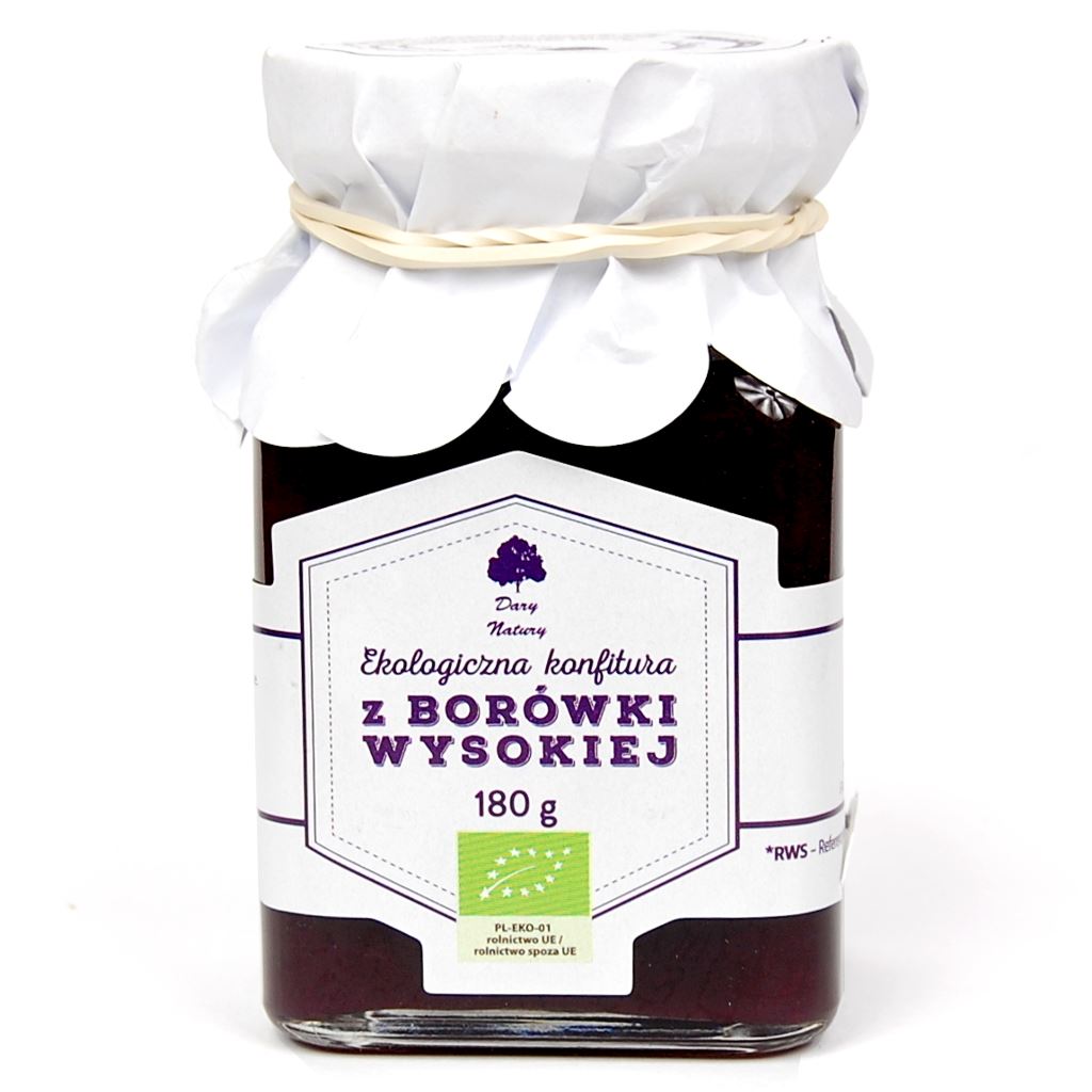 Konfitura z borówki bio 180 g