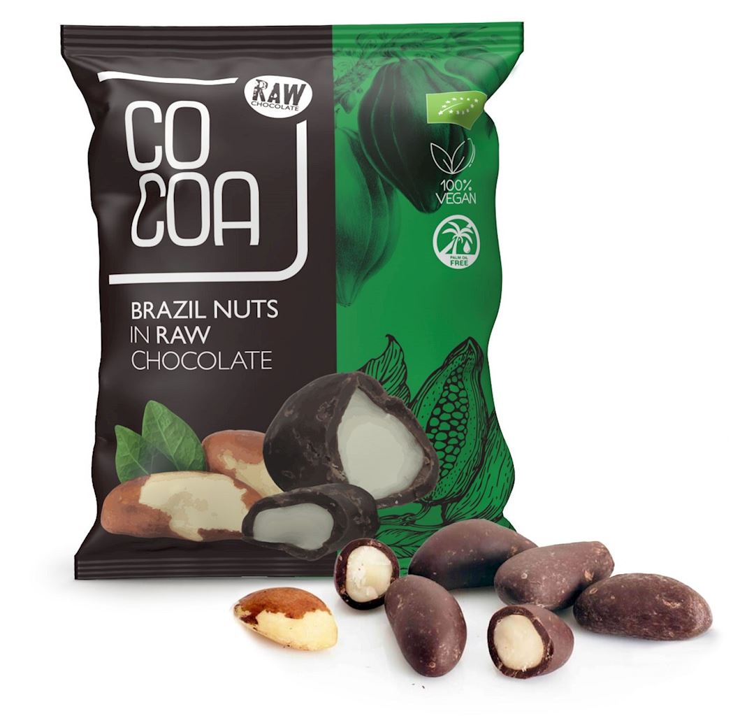 Orzechy brazylijskie w czekoladzie surowej bio 70 g