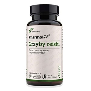 GRZYBY REISHI EKSTRAKT (400 mg) BEZGLUTENOWY 90 KAPSUŁEK - PHARMOVIT (CLASSIC)