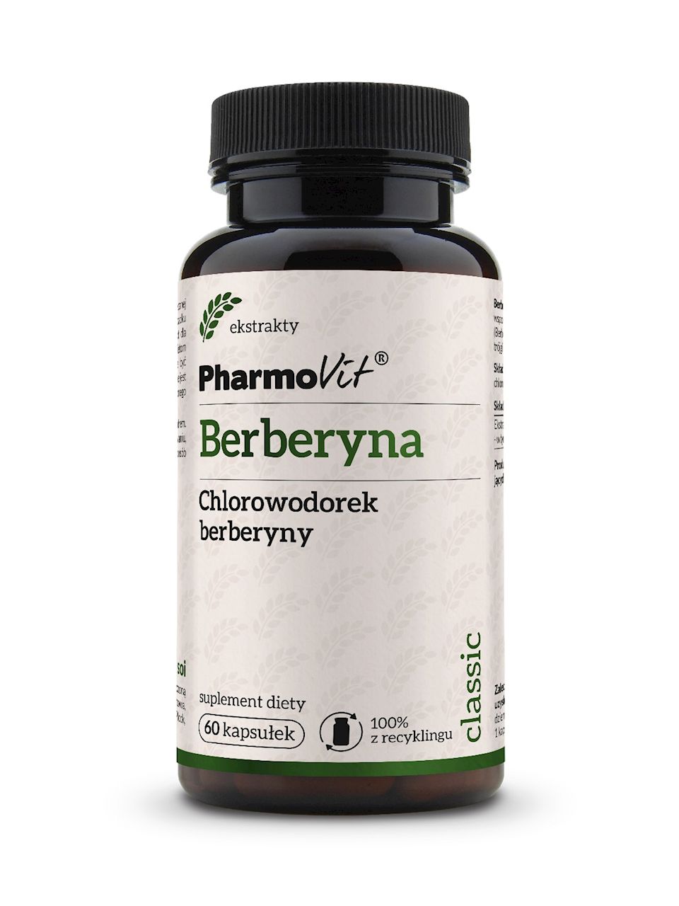 Berberyna (388 mg) bezglutenowa 60 kapsułek